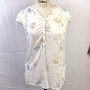 L.O.G.G Pastel Floral Sleeveless Hi Low Top Sz 11/12 Y. Excellent Condition